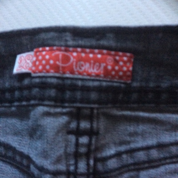 💢Pionier black denim mini skirt💢 - Picture 2 of 5